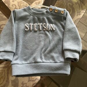 Stetson Blue Sweater Classic Crew Neck